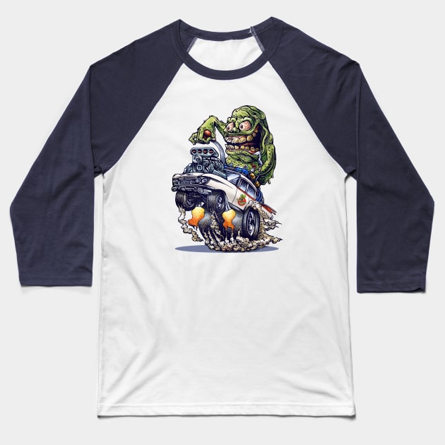 Ecto Dragster Baseball T-Shirt by ChetArt